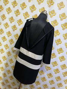 Vintage Black &amp; White Stripe Dress