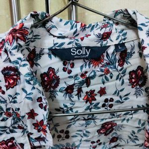 Floral Print Long Sleeve Top