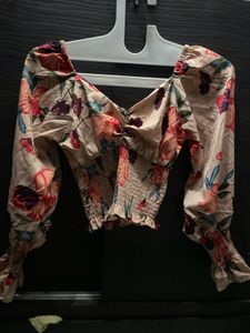 Beautiful Crop Top With Size XS…. Wear 4-5 Times