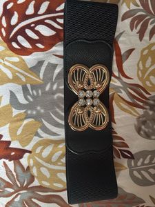 Elegant Black Designer Belt