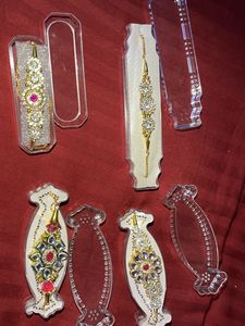 Designer Gold Floral Rakhi/Bracelet Combo(Packof4)
