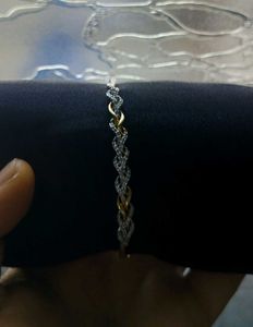 Artificial Gold Braided Bracelet