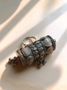 Silver Tone Statement Ring