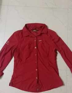 Kailas Red Button-Down Shirt