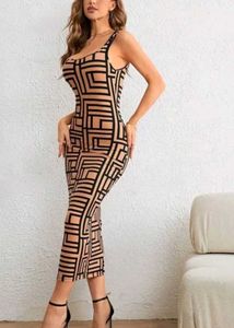 Geometric Print Bodycon Dress