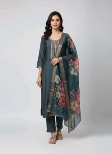 Elegant Embroidered Kurta Set