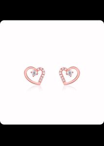 Giva Real Silver Rose Gold Heart Combo Set