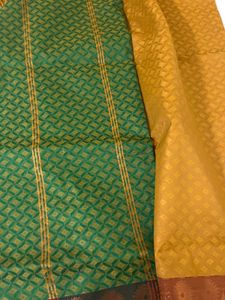 Silk Saree - Green and Gold