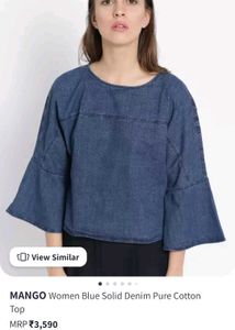Mango Denim Top