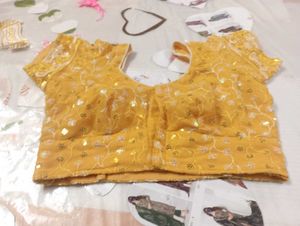 Very Beautiful Haldi Ceremony Blouse