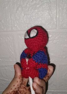 Crochet Spiderman Figure Keychain