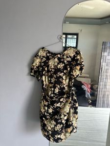Floral Wrap Around Mini Dress