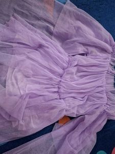 Lavender Ruffle Top