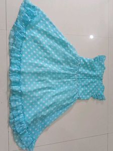 Sea Green Polka Dot Frock
