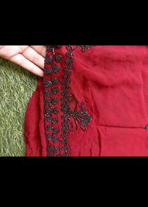 Trendy Red Plazzo Set