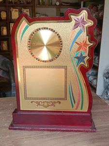 Wooden Memento Trophy