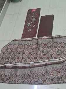 Neeru's Brown Embellished Salwar Suit