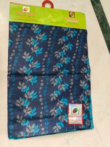 Unstitched Blue Floral Print Salwar Kameez