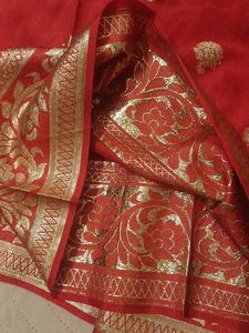 Elegant Red Saree
