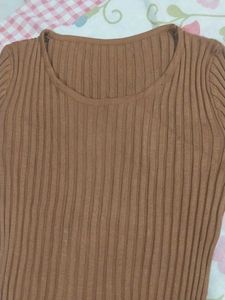 Ribbed Knit One Piece Dress