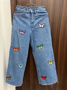 Butterfly Patch Jeans