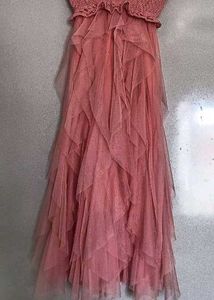 Pink Ruffle Layered Dress