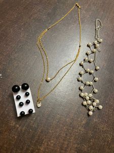 Pearl &amp; Silver Necklace