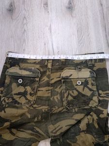 Army Colour Cargo Jeans (Waist 32) (E.89)