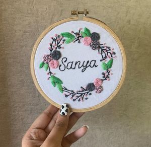Custom Embroidered Name Hoop - Perfect For Gifting