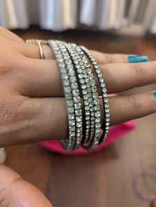 Combo Of Silver Bangles