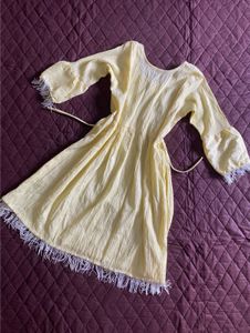 Yellow Embroidered Dress