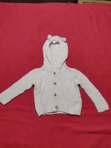 Carter’s Baby Girls Cotton Knit Hoodie – Size 9 Mo
