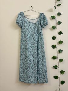 Blue Floral Dress For Women