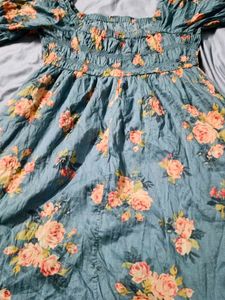 Floral Print Long Dress