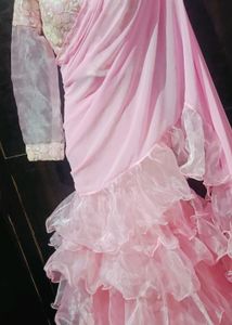 Trendy Frill Organza Saree🤩, From Instagram
