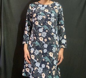 Flower Printed Short Dress