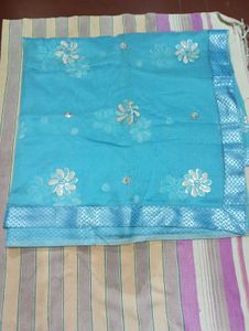 Blue Floral Kurta Set