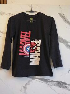 Marvel Captain America/Spider-Man Long Slv T