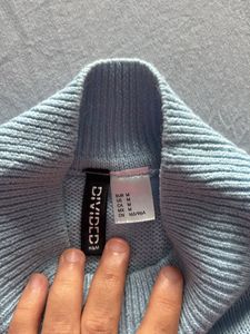 Sky Blue Knitted Sweater