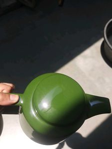 Green Ceramic Teapot