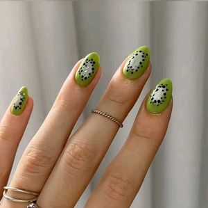🥝 Kiwi And Dragon Food Handmade Press Ons 💅