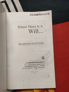 Where There Is A Will Book