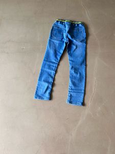 Boys  Blue Slim Fit Jeans w/ Elastic Waist