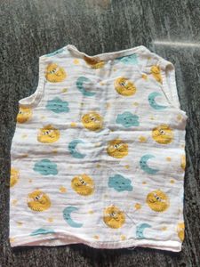 100% Cotton Muslin Jhabla For Baby Girl/Boy