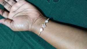 Beautiful AD STONE FLORAL BRACELET