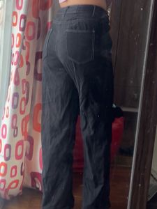 Black Straight Leg Jeans