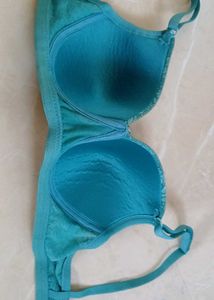 Blue padded bra