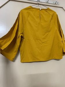 Only Top Mustard Party Wear