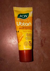 Joy Revivify Ubtan Face Wash and nail colour