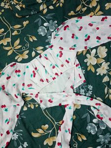 Cherry Print Crop Top